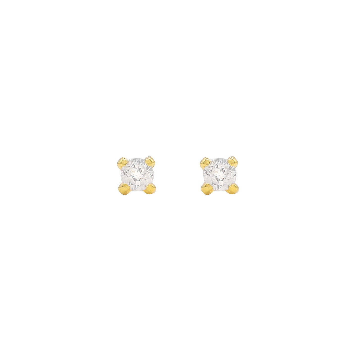 BABY CRYSTAL STUDS - GOLD