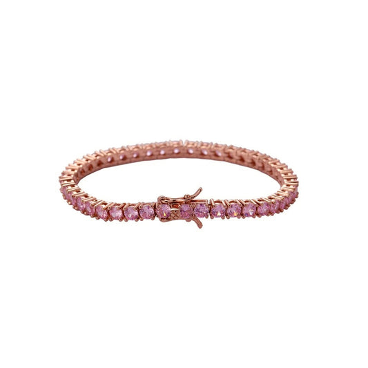 Aaliyah Tennis Bracelet | Pink